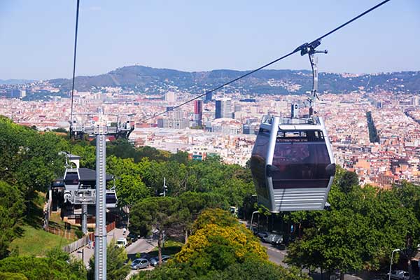 cable car montjuic barcelona